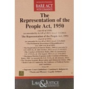 Law & Justice Publishing Co's  The Representation of the People Act, 1950 & 1951 Bare Act 2024